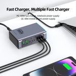 WLX-F8L USB-A + Type-C 8-Port Fast Charge Desktop Power Hub 660W GaN Charging Station