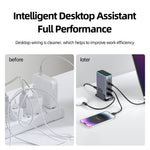 WLX-F8L USB-A + Type-C 8-Port Fast Charge Desktop Power Hub 660W GaN Charging Station