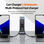 WLX-F8L USB-A + Type-C 8-Port Fast Charge Desktop Power Hub 660W GaN Charging Station