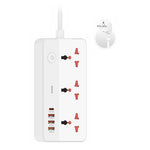 XUNDD XDCH-128 Universal USB Power Strip 7 in 1 PD 20W Fast Charging Station, 3 AC + 3 USB-A + 1 Type-C