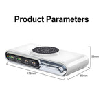 WLX-F9A Skrivebordsladestation 72W Multi-Port Oplader Trådløs Opladningsdock med RGB-stemningslys