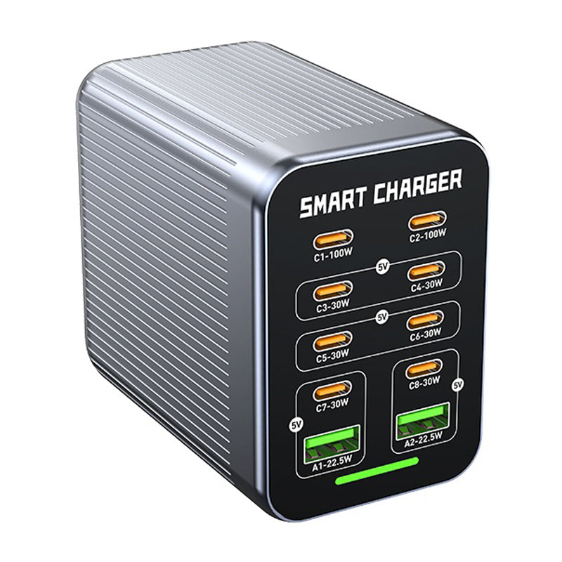 WLX-G1 425W GaN Multiport-oplader Højtydende hurtigopladende desktop-ladestation til bærbare computere/telefoner