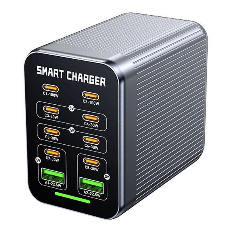 WLX-G1 425W GaN Multiport-oplader Højtydende hurtigopladende desktop-ladestation til bærbare computere/telefoner