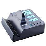 WLX-H12 140W Smart Trådløs Opladningsstrømskinne GaN PD Hurtigoplader Multiport-opladningsstation