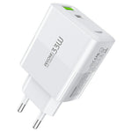WEKOME WP-U101 33W Fast Charger Portable USB-A + Type-C Dual Port Power Adapter, EU Plug