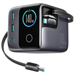 JOYROOM JR-TRD01 140W GaN Oplader 5-Port Desktop Hurtigopladningsstation med Udtrækkelige Kabler