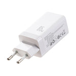 JOYROOM JR-TG10 65W EU Plug Fast Charging Adapter USB-A + Dual Type-C GaN Charger with 1.2m 100W USB-C Cable