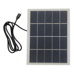 3W 5V Solar Charging Panel Type-C Solar Power Supply for 3.7V-5V Battery Charging, Security Monitoring Devices