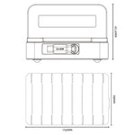 WLX-60H 288W GaN Multi Port Charger with Retractable Type-C Cable Desktop Charging Station for Phone/Tablet