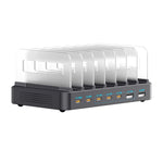 WLX-60H 288W GaN Multi Port Charger with Retractable Type-C Cable Desktop Charging Station for Phone/Tablet