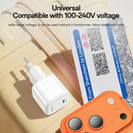 YESIDO YC103 PD 35W GaN Vægoplader USB-C Hurtig Opladning Strømadapter Kompakt Rejse Telefonoplader, EU-stik