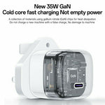 YESIDO YC149 PD 35W Travel Charger Adapter Single Port Type-C Fast Charging Adapter