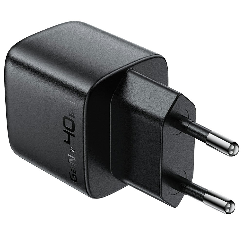ACEFAST A135 PD 40W GaN-oplader USB-C Hurtigopladende Strømadapter med Digitalt Display til Telefoner/Tablets, EU-stik