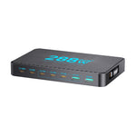 WLX-60A 8-i-1 Multi-Port Desktop Opladningsstation med Udtrækkeligt USB-C Kabel 100W GaN Hurtigoplader til Telefoner/Laptops