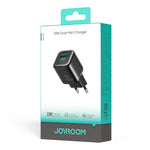 JOYROOM JR-TG7 PD QC3.0 30W Fast Charger USB-C + USB-A Dual Port Power Adapter for Phone Tablet