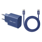 REMAX CA10(C40W) GaN Charger Kit 40W USB-C PD Adapter + 65W USB-C to USB-C Cable EU Plug Fast Charging Set