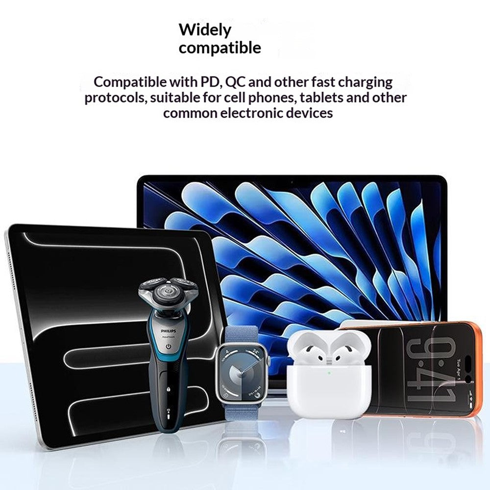 YESIDO YC102 PD 20W USB-C GaN Fast Charging Block Portable Single Port Wall Charger for iPhone / Samsung / Google, EU Plug