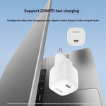 YESIDO YC102 PD 20W USB-C GaN Fast Charging Block Portable Single Port Wall Charger for iPhone / Samsung / Google, EU Plug