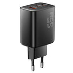 ESSAGER 65W Fast Charging Adapter USB-A + 2 USB-C Travel GaN Charger for Laptop Phone
