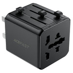 ACEFAST Z11 global rejseadapter 2500W stikkontakt 2 USB-porte EU Storbritannien USA Australien stikadapter til rejser