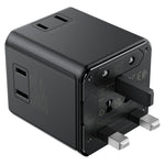 ACEFAST Z11 global rejseadapter 2500W stikkontakt 2 USB-porte EU Storbritannien USA Australien stikadapter til rejser