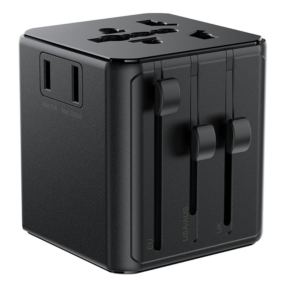 ACEFAST Z11 global rejseadapter 2500W stikkontakt 2 USB-porte EU Storbritannien USA Australien stikadapter til rejser