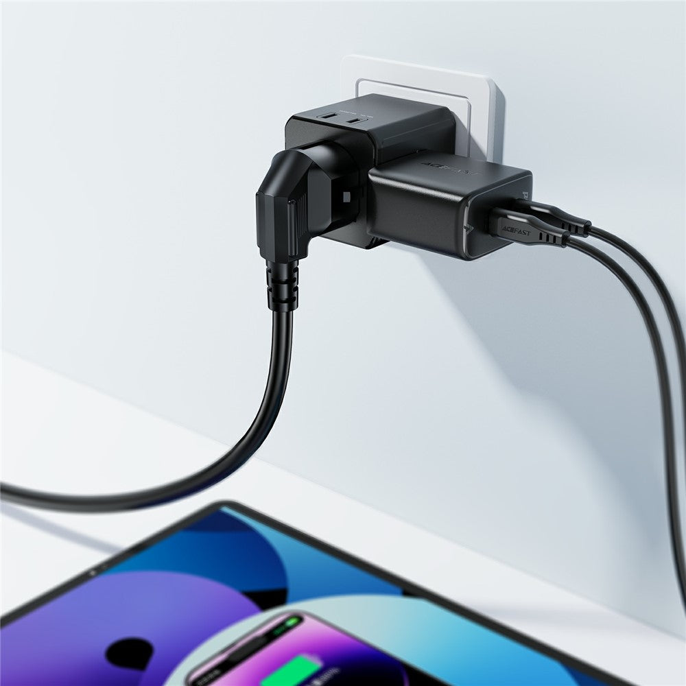 ACEFAST Z11 global rejseadapter 2500W stikkontakt 2 USB-porte EU Storbritannien USA Australien stikadapter til rejser