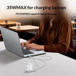 YESIDO YC153 UK Plug PD 35W USB-C Wall Charger Fast Charging Adapter with 1m Type-C Cable for Laptop Phone
