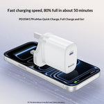 YESIDO YC153 UK Plug PD 35W USB-C Wall Charger Fast Charging Adapter with 1m Type-C Cable for Laptop Phone