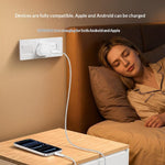 YESIDO YC157 Britisk stik QC 3.0 18W USB-A hurtigopladningsadapter vægoplader med 1 m USB-A til Type-C kabel