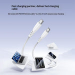 YESIDO YC110 EU-stik PD 45W USB-C + QC 18W USB-A Vægoplader Dobbeltport Lynopladningsadapter med 1m Type-C-kabel