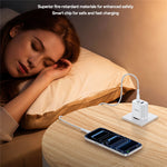YESIDO YC108 EU Plug PD 35W USB-C + QC 18W USB-A Wall Charger Dual Port Fast Charging Adapter with 1m Type-C Cable
