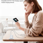 YESIDO YC107 EU-stik PD 35W USB-C vægoplader hurtigopladningsadapter med 1 m Type-C kabel til bærbar computer, telefon