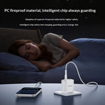 YESIDO YC106 EU Plug PD 20W USB-C + QC 18W USB-A Wall Charger Dual Port Fast Charging Adapter with 1m Type-C Cable