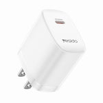 YESIDO YC18U US Plug PD 20W USB-C Fast Charging Adapter Wall Charger with 1m Type-C Cable for iPhone iPad