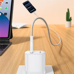 YESIDO YC18U US Plug PD 20W USB-C Fast Charging Adapter Wall Charger with 1m Type-C Cable for iPhone iPad