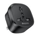YESIDO MC45 US  /  AU Plug to Universal Socket Global Travel Charge Adapter 10A 100V-250V Converter