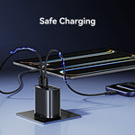 USAMS CC330 T70 2 USB-A + 2 USB-C 4-Port GaN Power Adapter 20W Fast Charger, EU Plug