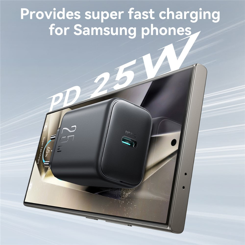 JOYROOM JR-TCF23 25W USB-C Charger with 1m Type-C Cable Fast Charging, EU Plug