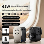 MOMAX UA35 1-World N 65W GaN Global Travel Charger Adapter 3 USB Ports Wall Charger