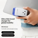MOMAX UA36 1-World Pocket 70W GaN global rejseopladeradapter universal vægoplader stikomformer