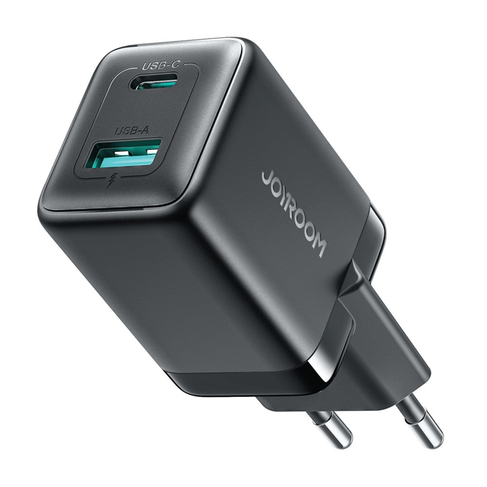 JOYROOM JR-TG8 45W GaN Oplader USB-A + USB-C Dobbelte Porte Hurtigopladningsadapter