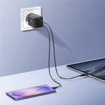 JOYROOM JR-TG8 45W GaN Charger USB-A + USB-C Dual Ports Fast Charging Adapter