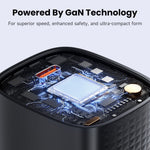 TOOCKI TCT45-22AB 45W GaN USB-C Fast Charger PD Quick Charging Wall Charger Adapter for iPhone iPad Samsung
