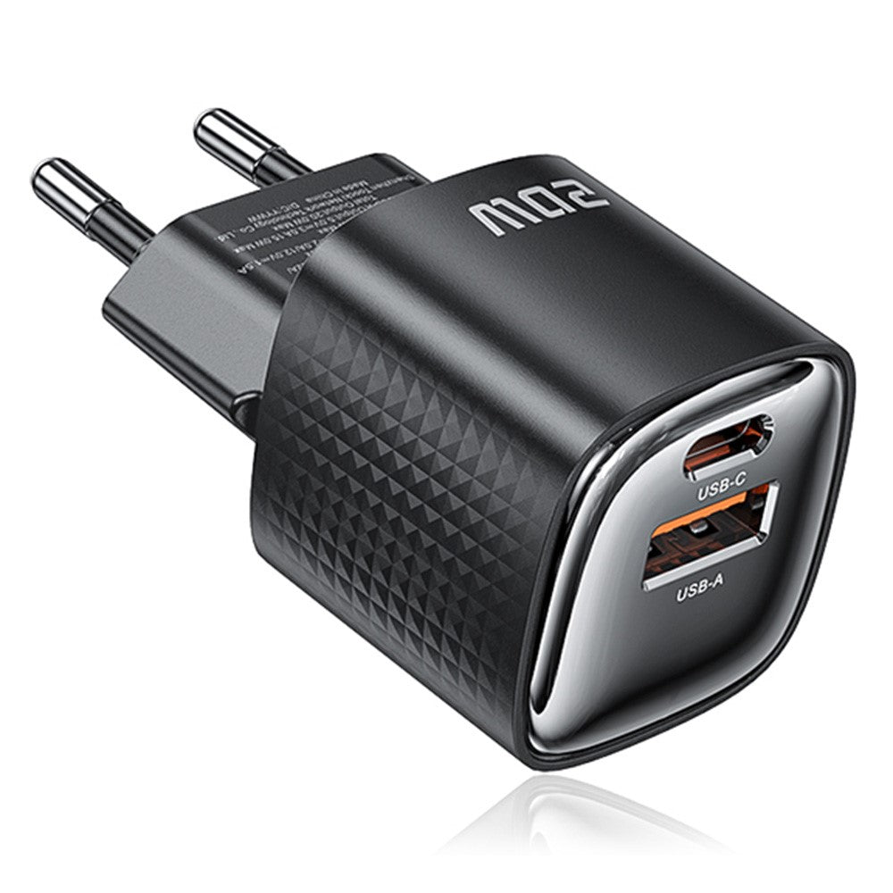 TOOCKI 20W Mini GaN Wall Charger Dual Port USB-C+USB-A PD Fast Charging Power Adapter