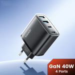 TOOCKI TC53402 40W GaN Hurtigoplader 4-Port 2 USB-C 2 USB-A 20W PD Quick Charging Strømadapter