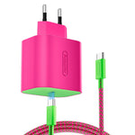 PD 60W Fast Charger for Nintendo Switch 2 / Lite / OLED Gaming Console Type-C Wall Charger with 6.6ft Cable