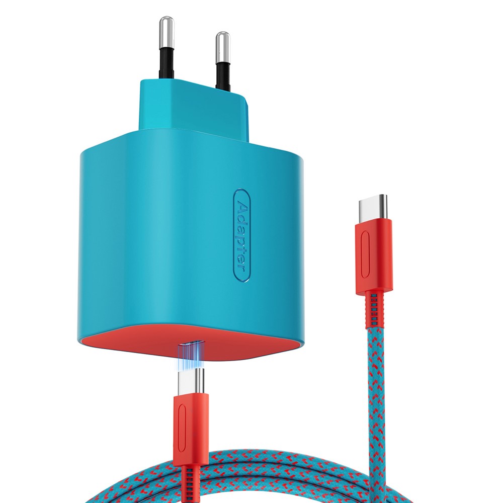 PD 60W Fast Charger for Nintendo Switch 2 / Lite / OLED Gaming Console Type-C Wall Charger with 6.6ft Cable
