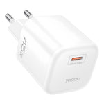 YESIDO YC116 PD 45W GaN Oplader Enkeltport Type-C Hurtigopladningsadapter med Flettet USB-C Kabel