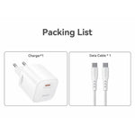 YESIDO YC116 PD 45W GaN Charger Single Port Type-C Fast Charging Adapter with Braided USB-C Cable
